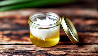 Coconut oil is a fatty substance associated in a CBD infusion