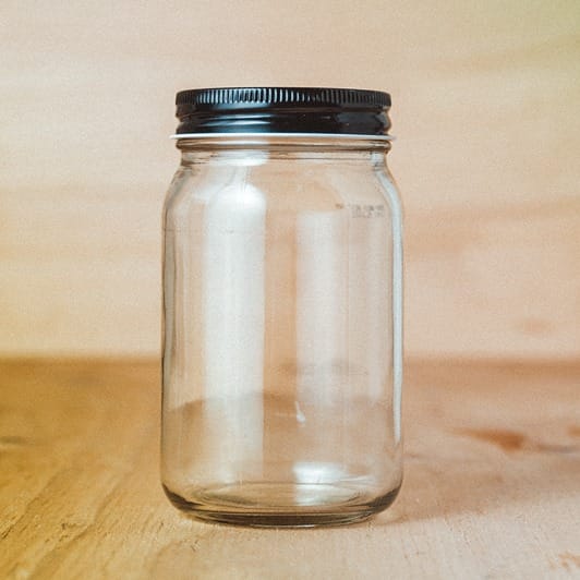 Example of a glass jar to store these CBD flowers as part of a CBD infusion