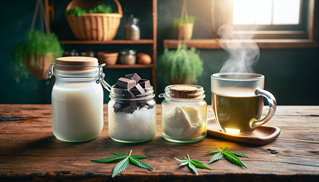 Why should you add a fatty substance to a CBD infusion and which one to choose? 9 Visual comparison of different fatty substances for CBD herbal tea