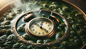 How long before you feel the effects of a CBD infusion and for how long? 3 A clock symbolizing the time needed to feel the effects of a CBD infusion