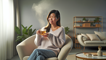 How long before you feel the effects of a CBD infusion and for how long? 4 A relaxed person drinking a cup of CBD infusion